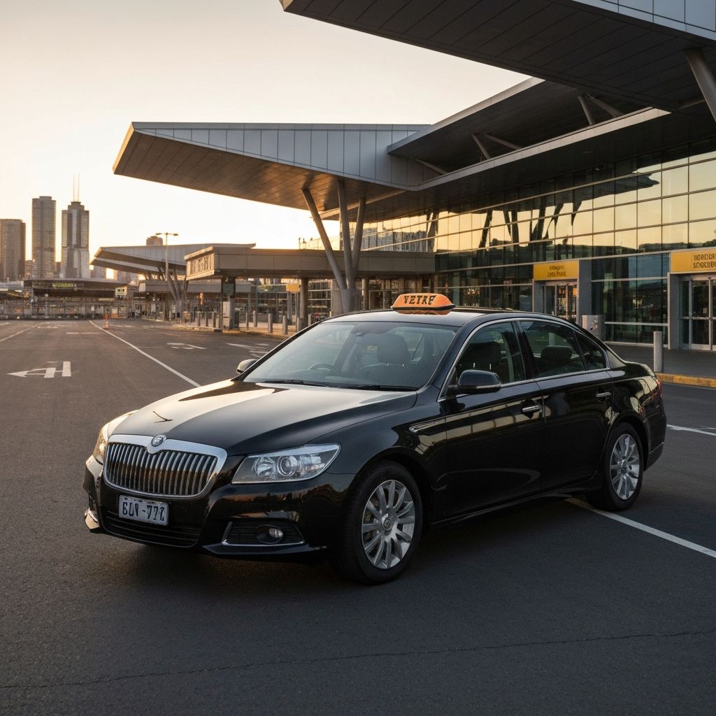 Luxury taxi at Melbourne Airport